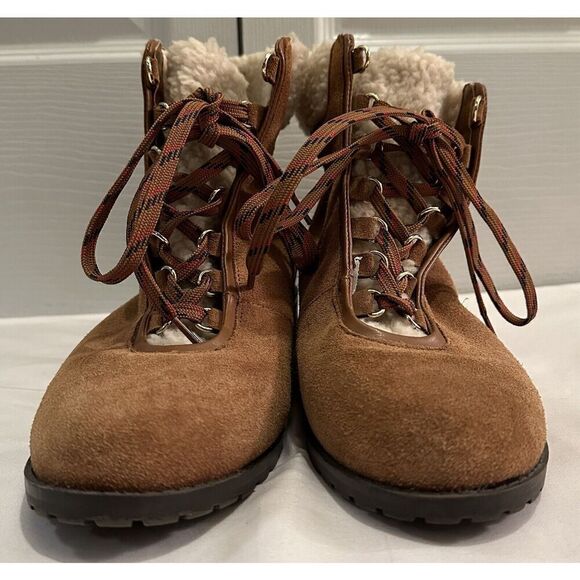 Crown & Ivy June Brown Leather Boots Size 8.5 NEW - Picture 1 of 6